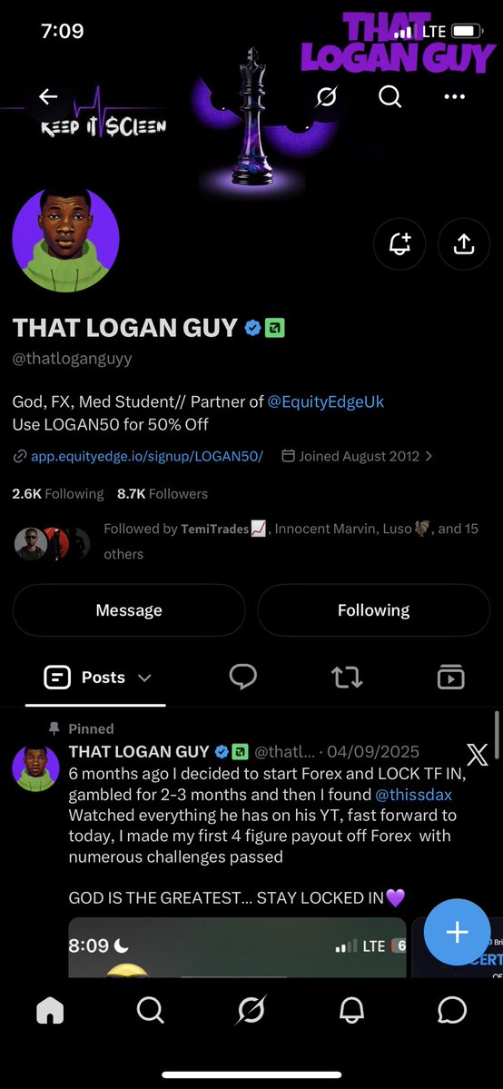 Walkers_Feet's tweet photo. @thatloganguyy @Danieltrades @berkayglife @EquityEdgeUK @Just_Kizzyfx All done sir 
I will be so grateful sir 🥺 if I can be select cus for a while now I don’t have any to trade still struggling to fix my life have learn and also refining my hedge pls sir be grate ful sir may God continue to bless you more and more https://t.co/p8QDIB2f1r