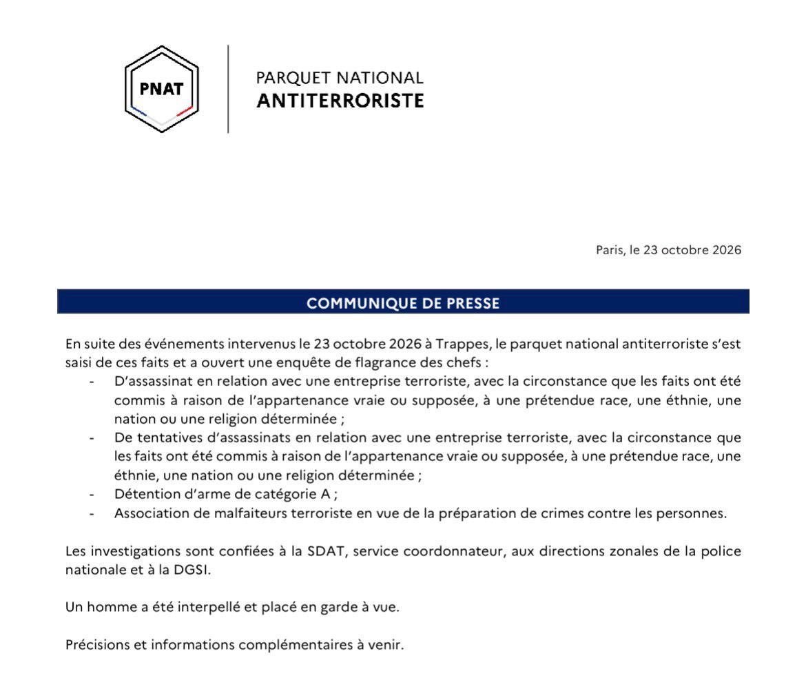 philippejeanpr1's tweet photo. Le Parquet ne communique jamais à cette vitesse quand les victimes sont européennes ou juives.

Toutes les victimes sont égales mais certaines le sont manifestement plus que d'autres. https://t.co/Wws9vwDAqQ