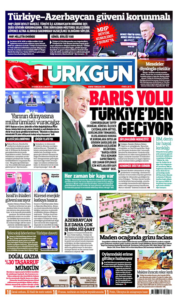 TurkgunGazetesi's tweet photo. Gazetemizin 24 Ekim Cumartesi baskısını inceleyebilirsiniz...

#TürkgünGazetesi #Türkgün https://t.co/nTWMQvzgn2