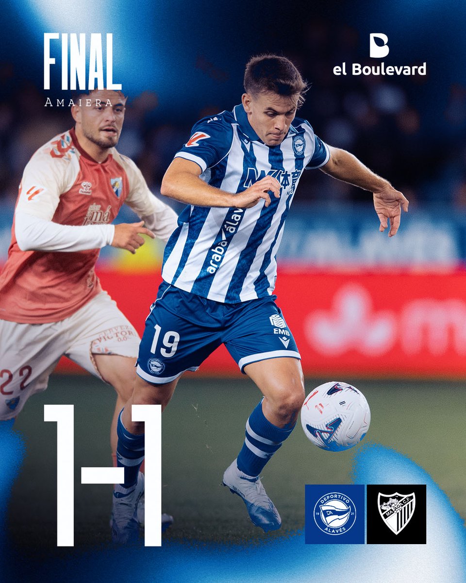 Alaves's tweet photo. 🔚 ¡TERMINA EL PARTIDO!

Peleamos hasta el final para sumar un nuevo punto en Mendi.

#AlavésMálaga https://t.co/410p2lAuxV