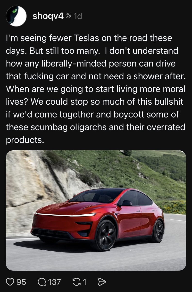 spotted_model's tweet photo. Talk about living in your own bubble. Seeing fewerTeslas is literally impossible. https://t.co/GZ7nmzLebO