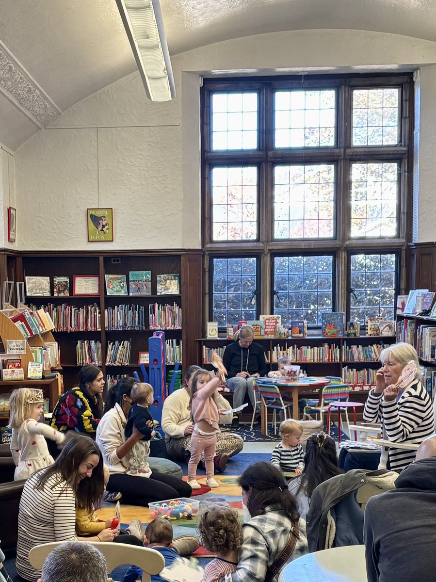 WabanLibrary's tweet photo. What a nice group at Storytime today.  We hope that you can join us next Friday for a special Halloween Storytime with Sue. Costumes encouraged! https://t.co/la74avL53l