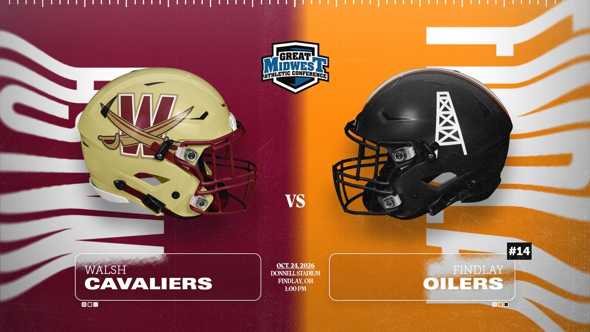 FindlayOilers's tweet photo. 𝐖𝐞𝐞𝐤 𝟖 𝐏𝐫𝐞𝐯𝐢𝐞𝐰

A team that turned heads early in the season, the Walsh Cavaliers are coming to Donnell on Saturday looking to do just that as the #14 Oilers play host in another critical G-MAC contest.

#GoOilers | #BeGreat

🔗: https://t.co/prHxlSrm3I https://t.co/EtlbcPPHTx