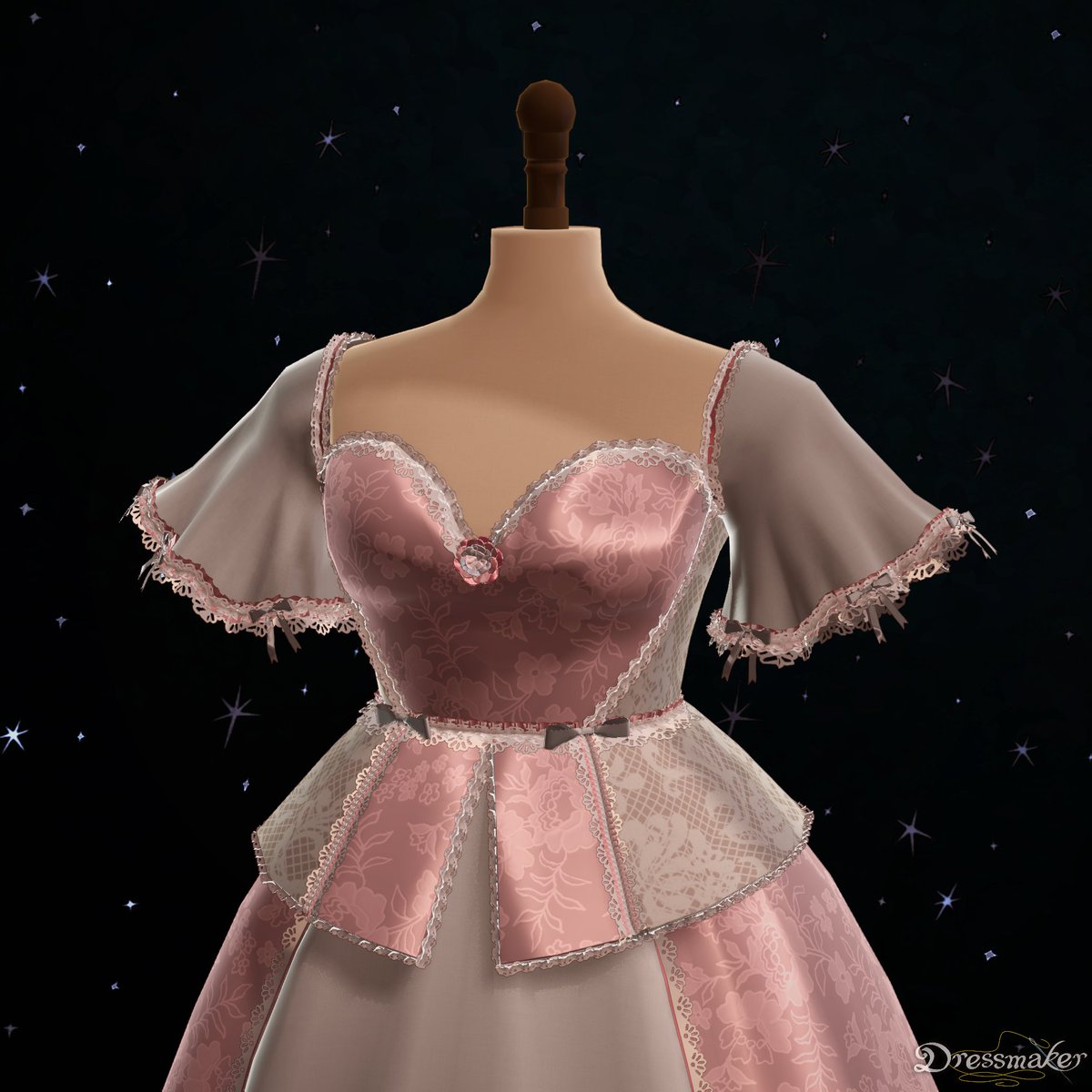 lnlyside's tweet photo. #dressmaker comm for adora 💗 https://t.co/oS9O2RvWRn