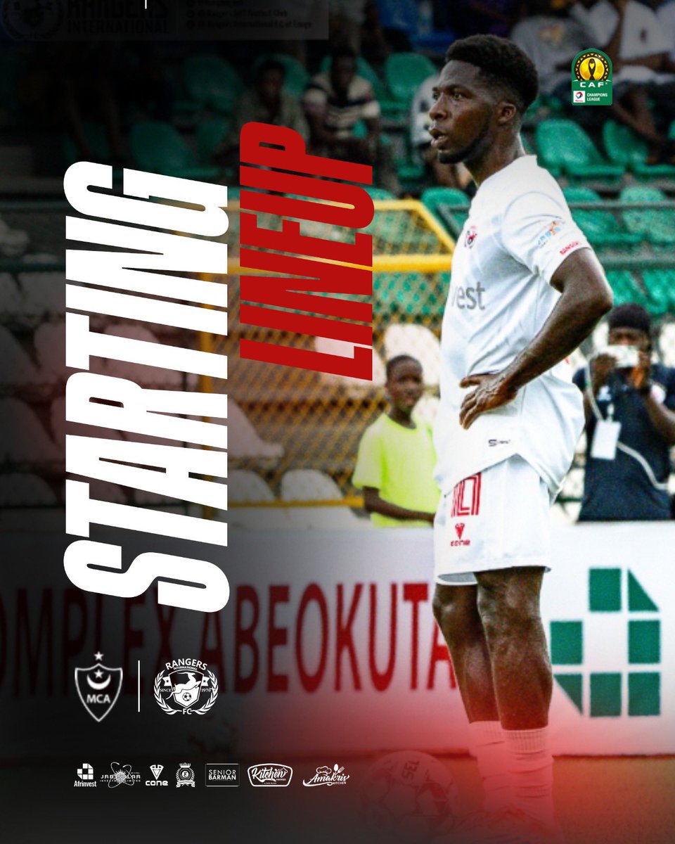 Rangers_Intl's tweet photo. HOW WE LINE UP IN ALGIERS! 🦅🔴⚪️

XI: Abuchi Okeke (GK), Oputa Chibueze, Kenneth Igboke, Iwundu Chidozie, Monday Daniel, Patrick Okoko, Folarin Temitope, Okechukwu Ifeanyi, Chidiebere Nwobodo (C), Waheed Adebayo, James Emo.

Subs: Lateef Ishola, Daniel J Itodo, Wale S Akintola, Ikechukwu Mgbemena, Assurance Ifeanyi, Wisdom Ebirim, Igwilo Chimobi, Precious Agu, Godwin Obaje.

TA: Fidelis Ilechukwu 

Let’s lock the gate! 🔒⚡️

#UpRangers #NeverSayDie #CAFCL #MCARAN