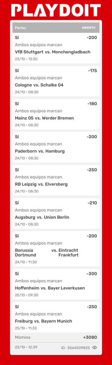 ElChilangoPicks's tweet photo. Jornada 7 de 35 ⚽️. Intento 7 de 35 😏😮‍💨. 

En esta jornada se tiene que cobrar si o si. 🗣️

Vamos con el ambos anotan en la jornada de Bundesliga. ¿Quién me sigue? No hay loco que no corone.  ✅🧢🗣️ https://t.co/Zc4cSqkOnv