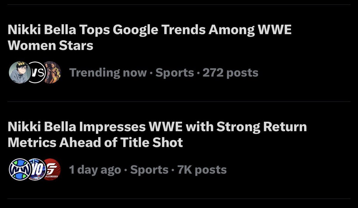 TheBellaGuy's tweet photo. Nikki Bella is TRENDING #1 AND #2 in Sports Right Now! ‼️

She’s soaring Google trends over other WWE Women, Her Return Metrics are also the highest! 👏✨

The numbers don’t lie. You Got That? 💋

@NikkiAndBrie 

#FearlessNikki #NikkiBella #BellaArmy #WWE #SmackDown https://t.co/aG6YnkQdwO