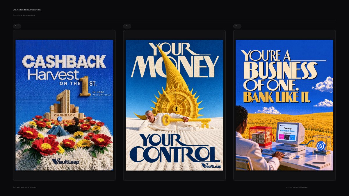 jey_jey_Japa's tweet photo. I created this conceptual art direction exploration for @VaultLeap using AI as a creative tool.

But I didn't start by asking ChatGPT to “make me a fintech ad.”

I started with the art direction. https://t.co/AmEzY34tQs