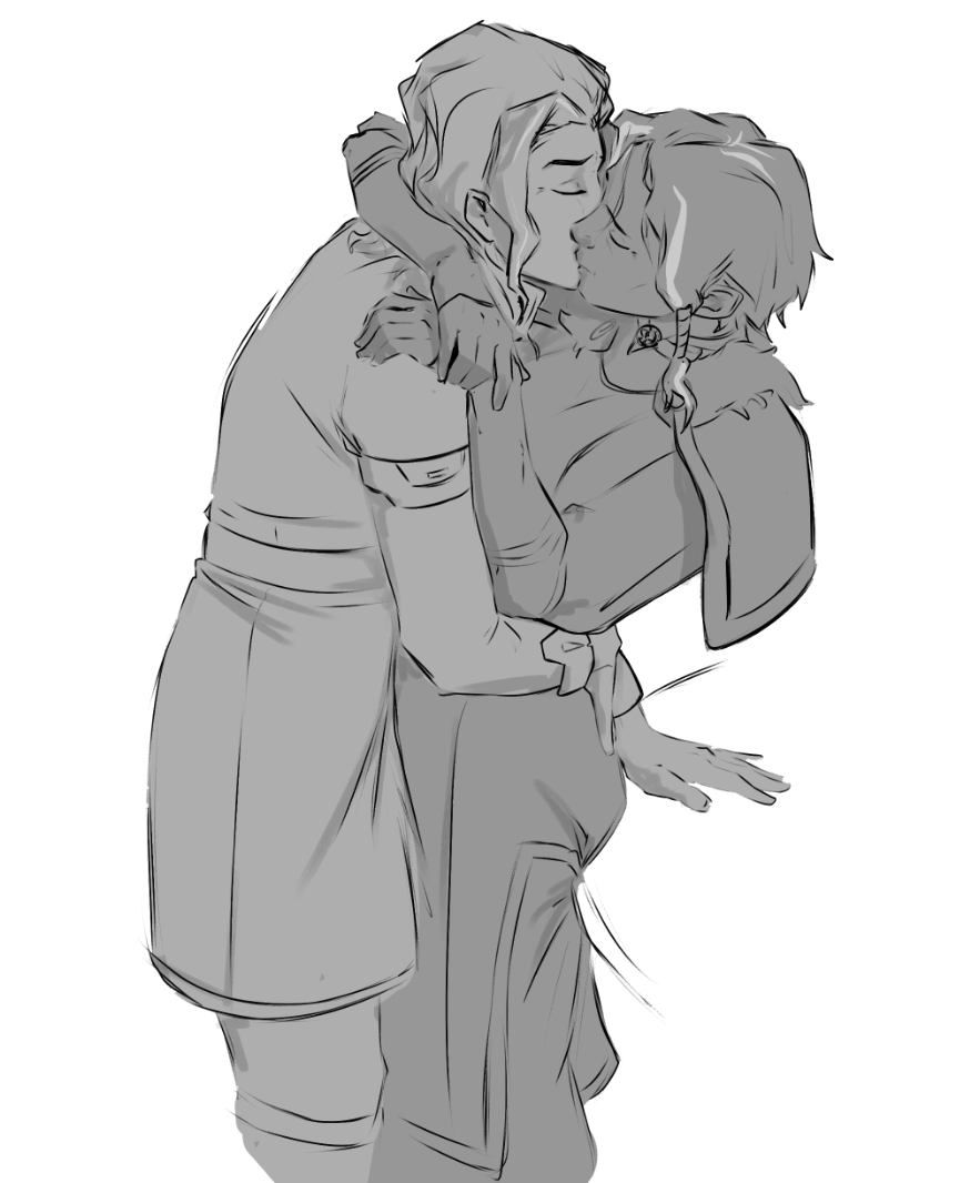 LooksLikeVespa's tweet photo. not sure about the designs yet but I had to draw some Korrasami https://t.co/Zb1UwWf4xd