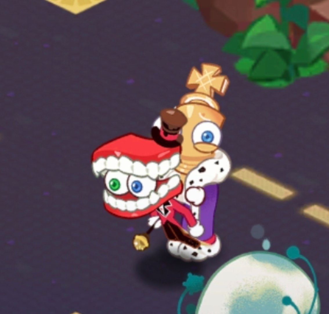PipushaSixnine's tweet photo. I GOT IT I DID IT (the screenshots are really interesting, though...) #royalteeth #CookieRunKingdom #cainetadc #kingertadc #tadc https://t.co/M8KltzjXw9