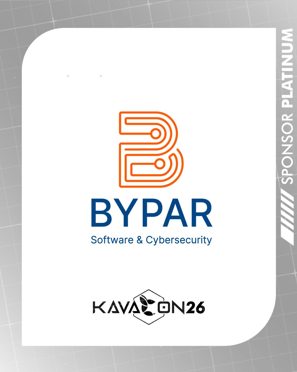KavaConPy's tweet photo. ¡SISTEMA ACTUALIZADO: BYPAR SE SUMA A KAVACON 2026! 💻⚡

Le damos la bienvenida a BYPAR como Sponsor Platinum de esta edición 🫡
🎟️ ¡Tu acceso a KavaCon 2026 está listo! Sumate a esta edición y conectá con la comunidad 🔗 Inscribite acá: https://t.co/LYpKffYt6H https://t.co/JC3kO6vLsp