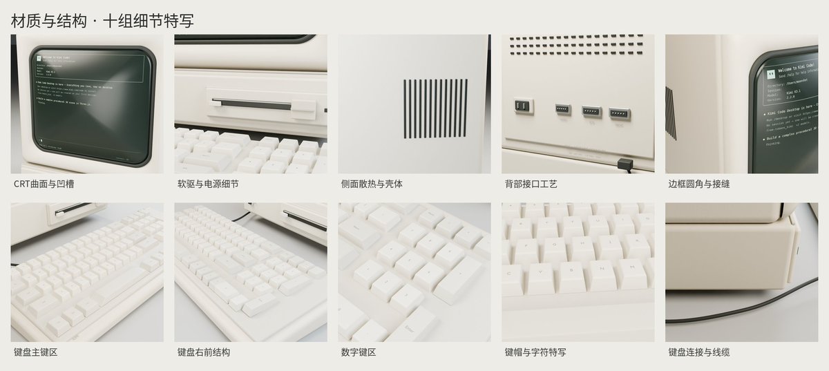 gpuhell's tweet photo. Guess what it would look like if you let the computer in Kimi's promotional video generate a model. Swipe to see more. https://t.co/LF9jB2O6D4