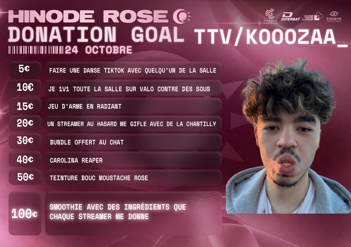 Eskiiimoo's tweet photo. Donation goal pour demain les gars jvous ai dit jsuis pas la pour rigoler 

Steamer du peuple 40€ je me brûle l’estomac 450€ je risque ma vie pour vous https://t.co/7ToJI8A0D3