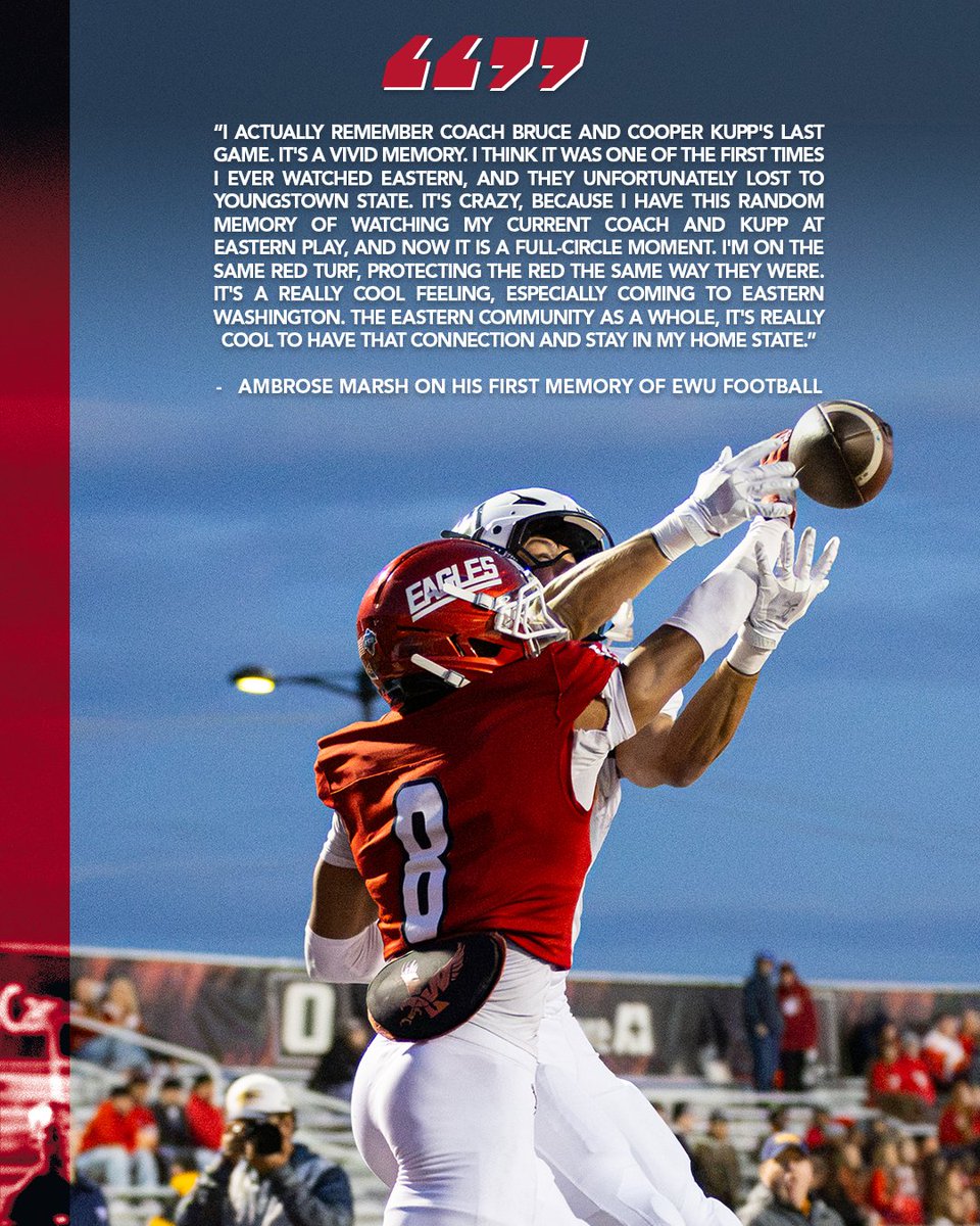 EWUFootball's tweet photo. A veteran and a true EKG, @AmbroseMarsh5 embraces the challenge 🦅

📰-> https://t.co/oZtZN5uD5t

#GoEags #EKG https://t.co/J0c0uBV9oa