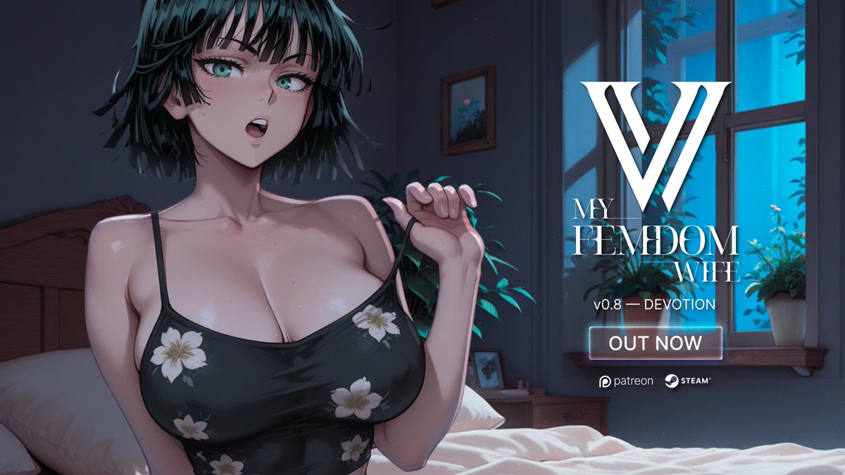 ObeyTheVortex's tweet photo. My Femdom Wife v0.8 — Devotion is now available!

This update expands our storylines, with a primary focus on the BR (Bratty) route, while continuing to develop key storylines in the SD and HD routes.

Now available to supporters
https://t.co/zCgqr7xwIz