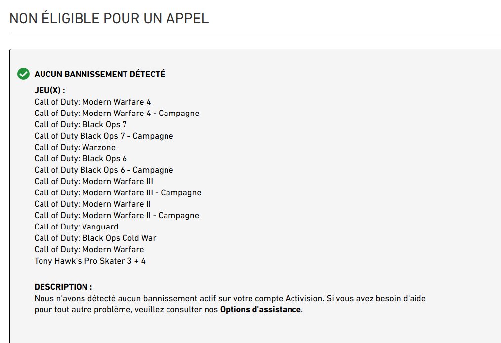 MysTK_'s tweet photo. LIBERABLE ! Merci pour la réactivité @Activision @ActivisionFR https://t.co/WEqBcCZDyW