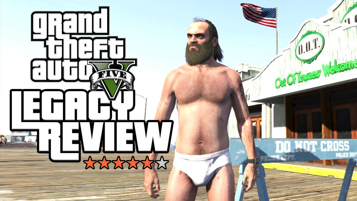 IGN's tweet photo. GTA V was a game so preposterously future-proof upon its 2013 launch that its subsequent ports to modern machines have remained the benchmark for open-world action-driving games. https://t.co/tc7D74BOfx https://t.co/nPVlAl7PtI