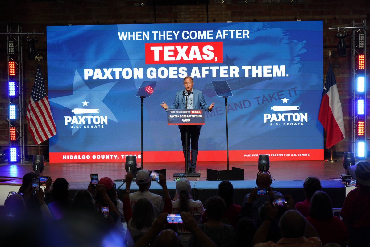 KenPaxtonTX's tweet photo. Hidalgo County to close out Day 4 of early voting!

Thank you to the local leaders and community members who showed up to support our campaign yesterday. Let’s finish Week 1 strong. Vote TODAY! https://t.co/kqKX7i6mKQ