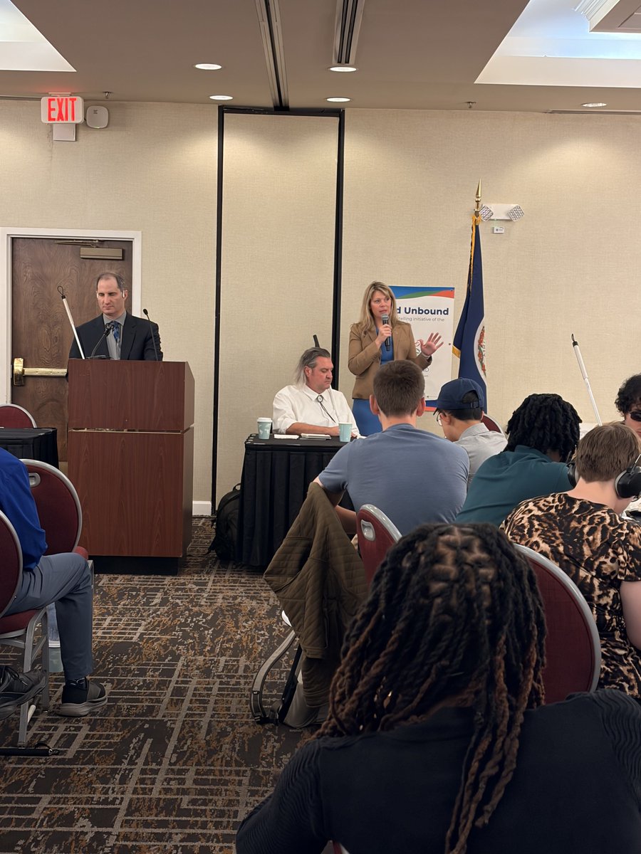 RussetPerry's tweet photo. Honored to join @NFBVirginia for its convention. I’m grateful to the advocates who show up every session to speak to me  &amp; who continue fighting for accessibility, independence, and equal opportunity for blind &amp; visually impaired Virginians. https://t.co/mdAfNtpwvi