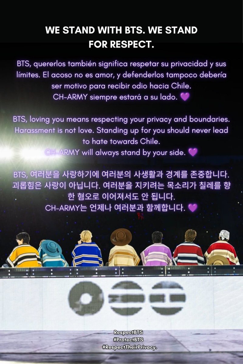 Javix004's tweet photo. @97onfilm Olis difundan plis #RespectBTS #ProtectBTS
#RespectTheirPrivacy #CHArmy https://t.co/QYLik4Zu10