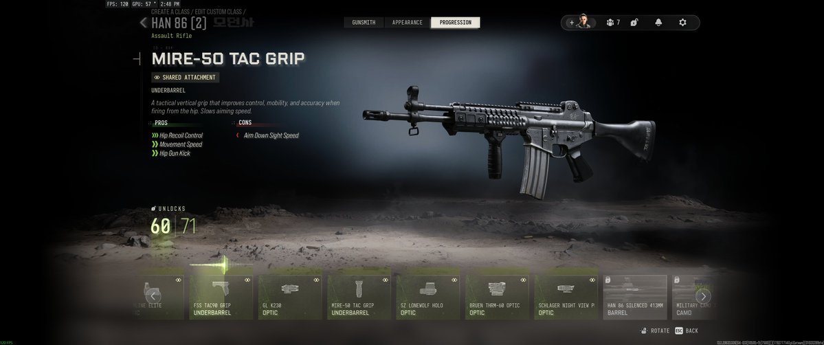TranzitisPog's tweet photo. So the weapon leveling system isnt working as intended. It should skip right to weapon level 67 but its going through the attachments individually even though they are marked as 'shared' https://t.co/yKsICKKuQr