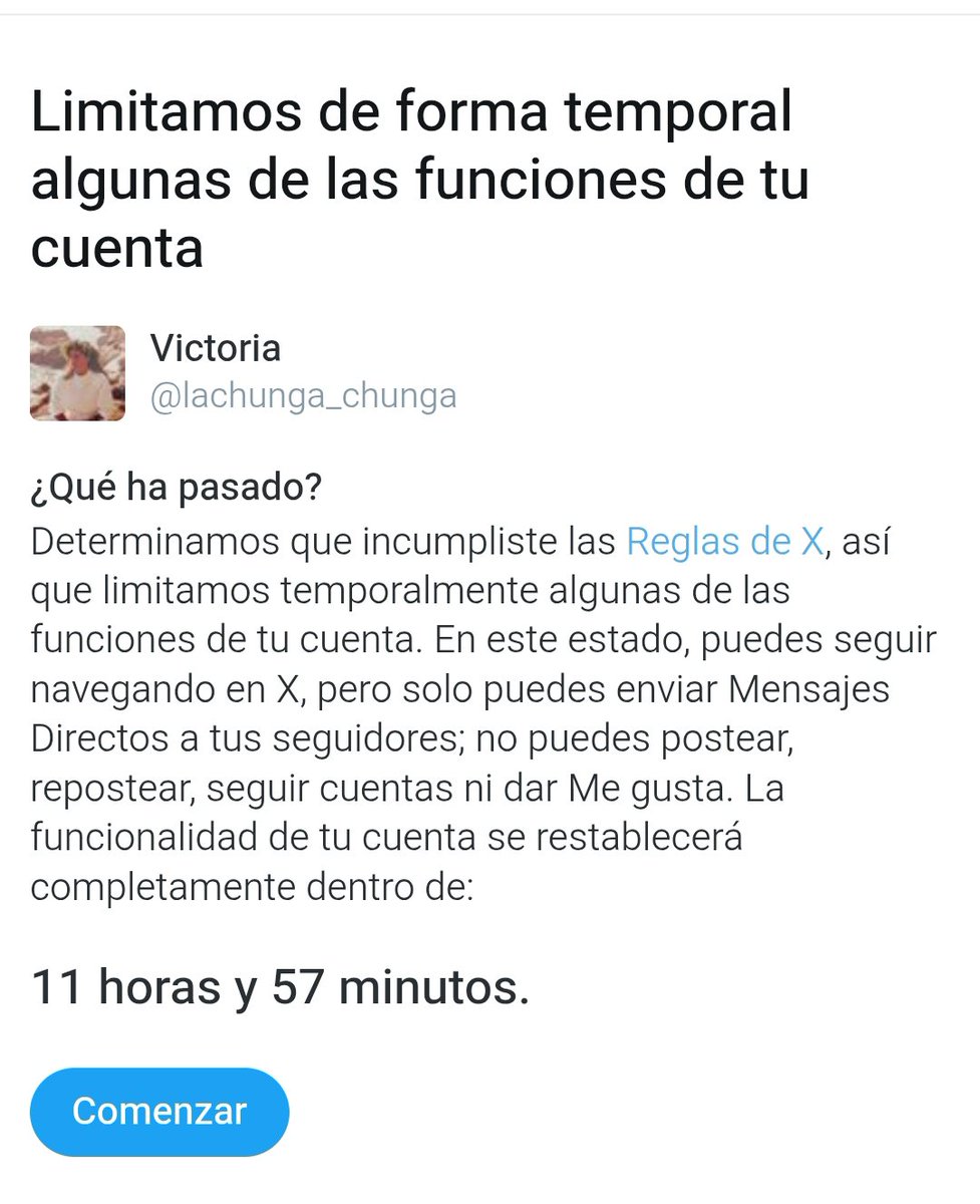Violeta_Ever's tweet photo. Conocéis a La Chunga? Pues la han castigado 22 horas por un tuit más viejo que que el Arca de Noé.
Deben estar revisando antigüedades.

Os manda recuerdos 😂😂😂😂😂😂 https://t.co/eUKsoGhDBo