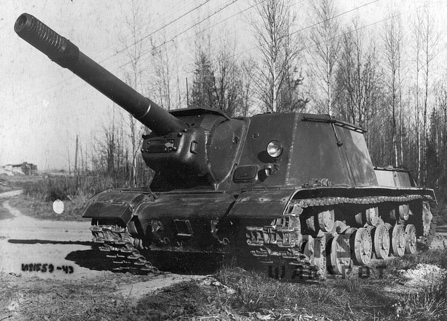 Tank_Archives's tweet photo. The ISU-152 prototype finished gunnery trials #OTD in 1943. There were some minor faults with the vehicle, but they were either correctable or already shown to be tolerable on the vehicle's precursor, the SU-152. #tanks #history #WW2 #WWII https://t.co/RbUMseURPB