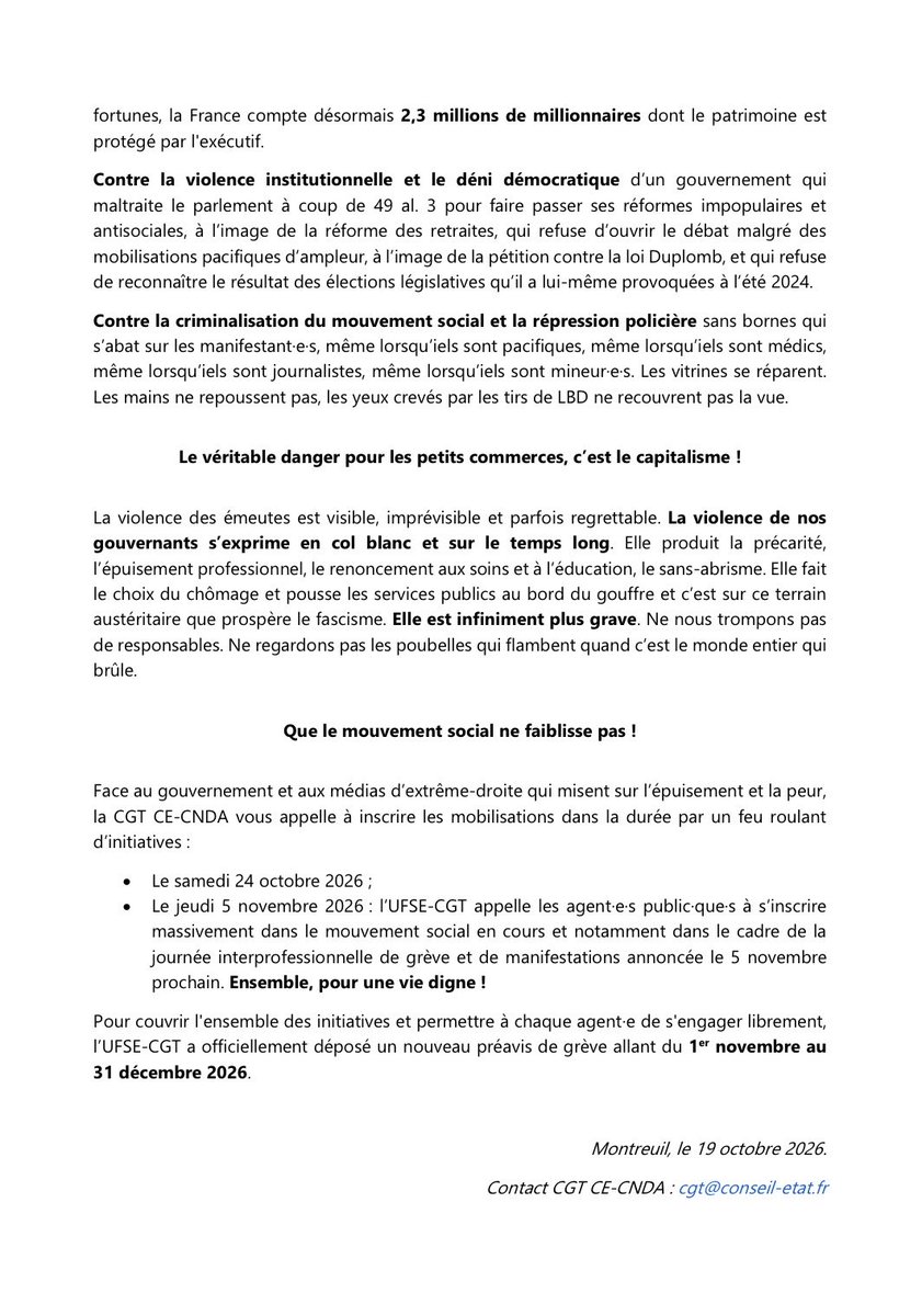azertyhbvd's tweet photo. @Clemence_Guette @FranceInsoumise « Les vrais casseurs portent un costume et sont au gouvernement. » @cgtconseildetat https://t.co/GPr0Xw43cD