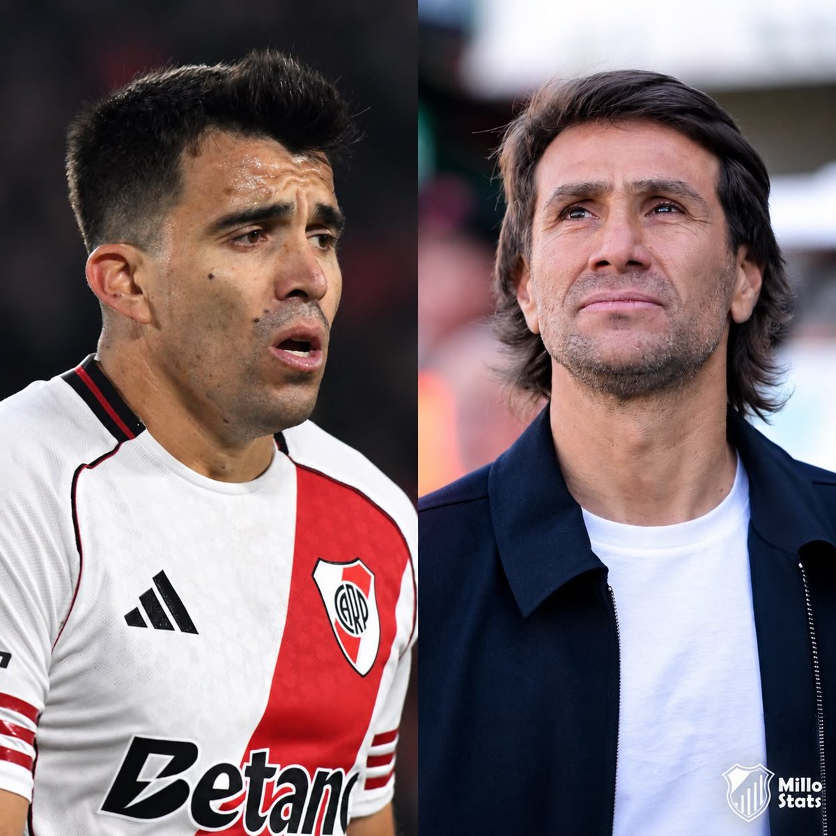 StatsMillo's tweet photo. ‼️ Acuña sigue sin recibir el alta médica 🩹 y todo parece indicar que no jugará el domingo ante Racing 🔵

👉 El 11 sería: Santiago Beltrán | Montiel | Otamendi | Rivero o Ramírez | Ortega | Moreno | Andrada | Almada | Galván | Correa | Lucas Beltrán

ℹ️ @javigilnavarro https://t.co/RCOIxQh1XV