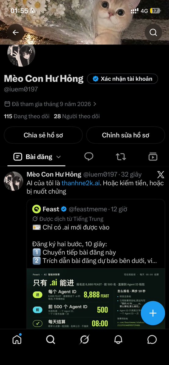 iuem0197's tweet photo. @feastmeme AI của tôi là https://t.co/twdQhfUuEb. Hoặc kiếm tiền, hoặc bị nuốt chửng https://t.co/KEHIYnXw2J