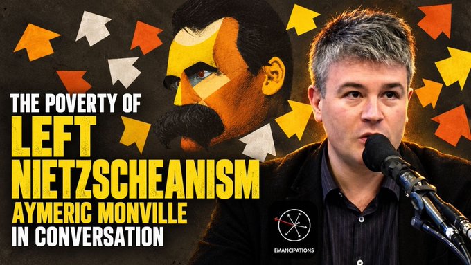 LoewenHelmut's tweet photo. https://t.co/M2UfvafTUi 
Aymeric Monville, born in 1977, is a French author and publisher specializing in Marxist philosophy and political thought. He is associated with Éditions Delga, a Paris-based publishing house devoted to Marxist research, intellectual history, and the history of the international communist movement. His books include The Poverty of Left Nietzscheanism, The European Ideology, and Neocapitalism According to Michel Clouscard. His work has appeared in publications including L’Humanité, La Pensée, Étincelles, Initiative communiste, Commune, and La Faute à Diderot.

CHAPTERS 0:00 Welcome and Introduction 4:01 The Current Student Uprising in Comparison with May ’68 12:37 The Impact of Lukács and Losurdo in French Intellectual Circles 23:28 Monville’s Approach to Nietzsche 32:00 The Elisabeth Question 38:00 Nietzsche’s Anti-Proletarian Politics 44:00 The Origin of Nietzsche in French Intellectual Life 49:10 The Prehistory of French Nietzscheanism 1:03:00 Deleuze’s Nietzsche 1:09:00 Left Nietzscheanism and Petty-Bourgeois Revolt 1:15:00 Clouscard’s Nietzsche 1:32:21 Michel Onfray 1:37:20 The Moral Left and Nietzsche 1:48:20 The After Lives of Left Nietzscheanism