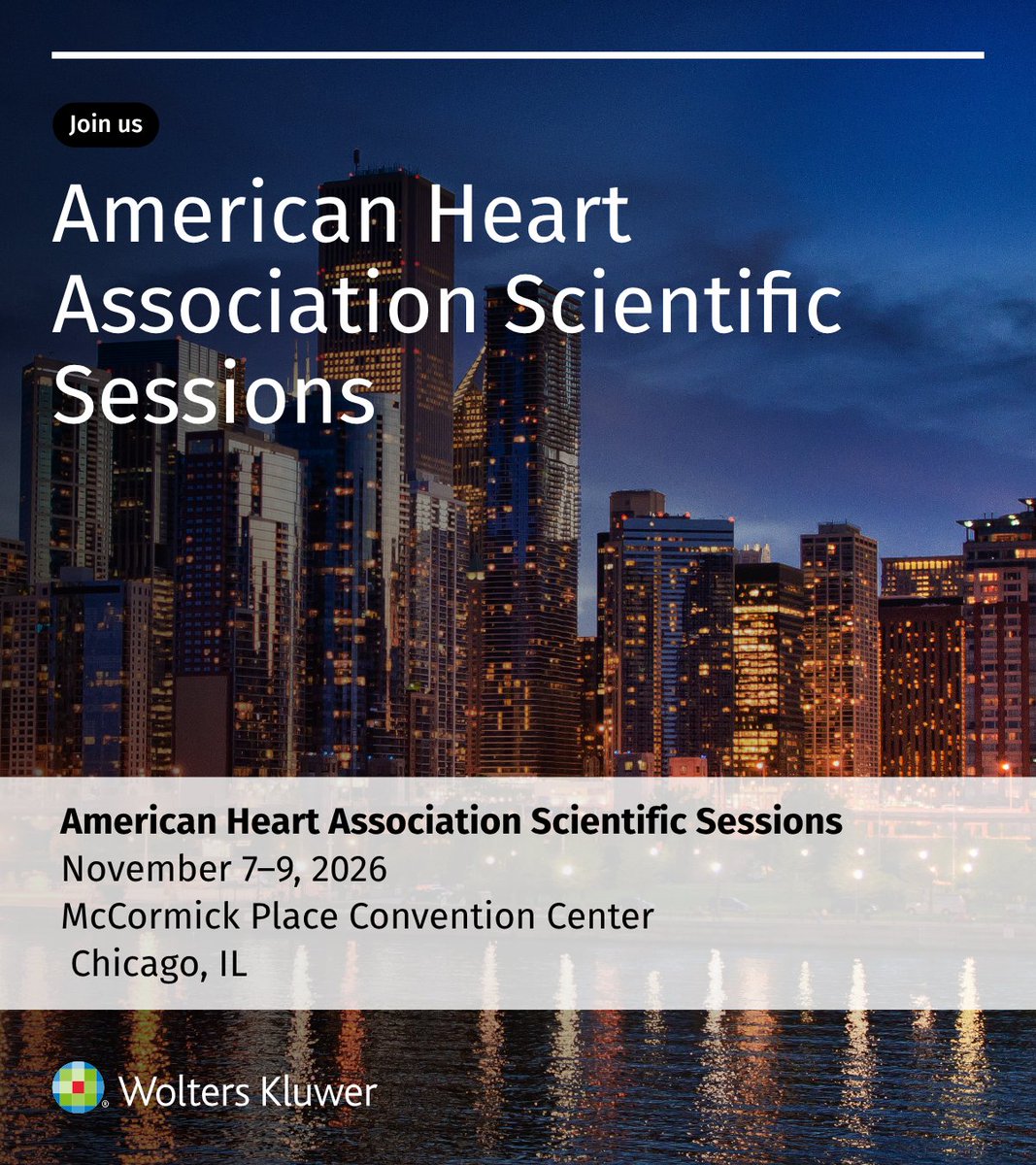 UpToDate's tweet photo. Who will we see at the American Heart Association Scientific Sessions in Chicago, IL, November 7–9? 

We'd love to connect. Visit the UpToDate booth to see UpToDate Expert AI in action and learn how AI is transforming the way clinicians access trusted medical knowledge. Discover how trusted evidence combined with generative AI is helping cardiology teams find answers faster, streamline workflows, and make confident care decisions.