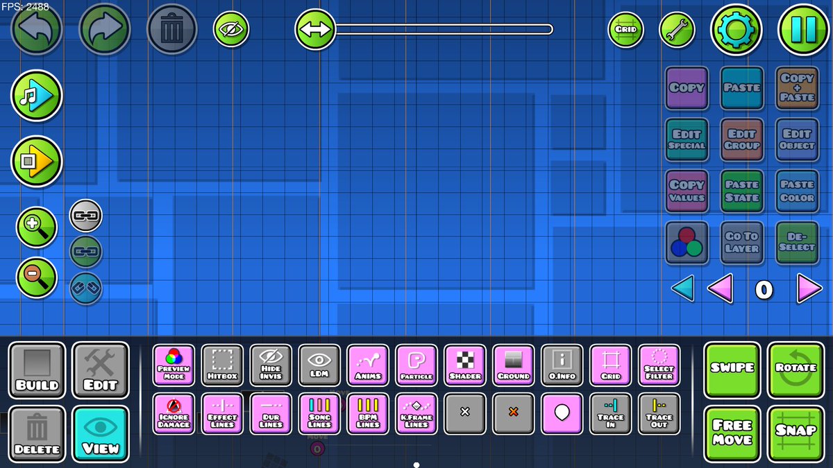 Alphalaneous's tweet photo. Wasn't a fan of how close to the edge the tabs were in 2.209 so Editor Tab API will have a more polished consistent look to them once Geode is ready https://t.co/b3A89ZwaGK
