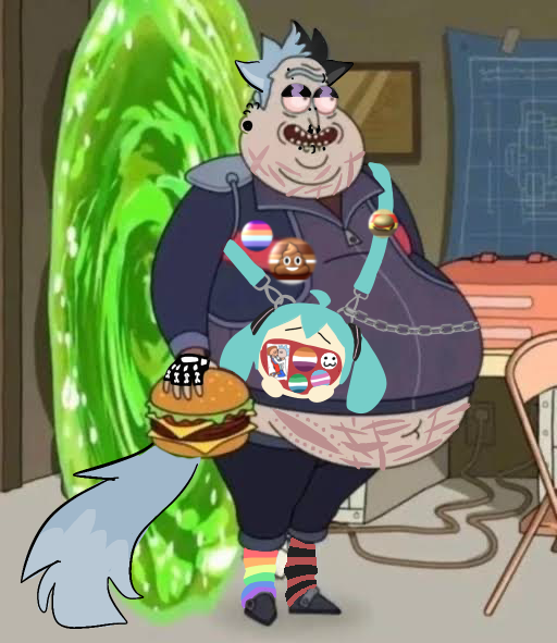 mortysnipples's tweet photo. how i remember myself as a rick prime fiction kin https://t.co/YxjBFSL7Sz
