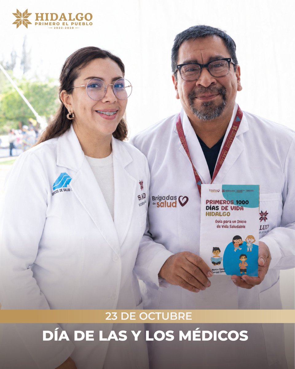gobiernohidalgo's tweet photo. 🩺 En el Día de las Médicas y los Médicos, reconocemos su invaluable labor en el cuidado de la salud. Gracias por su vocación, compromiso y profesionalismo, que contribuyen al bienestar de las familias. https://t.co/5IPsajcYwX