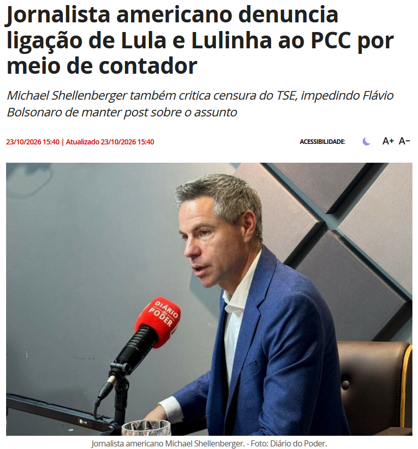 SilvaWaldi9750's tweet photo. 🚨URGENTE: JORNALISTA DOS EUA DENUNCIA LULA E LULINHA LIGADOS AO PCC VIA CONTADOR! Shellenberger expõe tudo e detona censura do TSE contra Flávio Bolsonaro! O X VAI PARAR COM ESSA BOMBA! https://t.co/bvwPZVLMTF