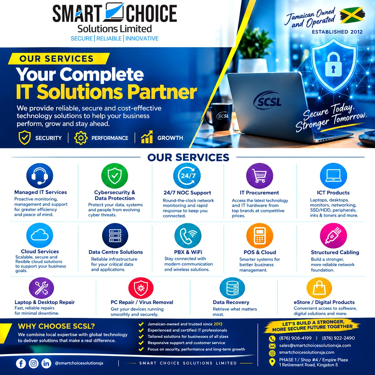 SMARTCHOICEJM's tweet photo. LETโS TALK TECH! ๐ฏ๐ฒ๐ป
#technology #Jamaica #cybersecurity #TechSupport #TrendingNow https://t.co/9EKQCeAsTG