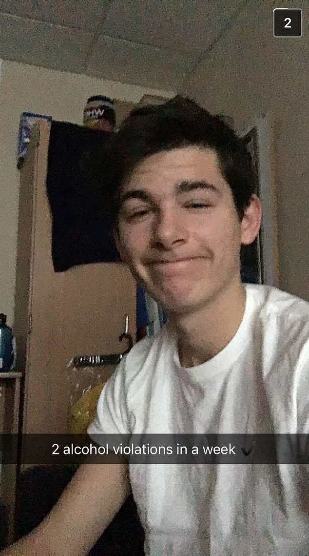 OppoDrop's tweet photo. Mitchell’s campaign didn’t dispute the video’s authenticity.

Snapchat screenshots show him bragging about racking up “2 alcohol violations in a week,” and a source described him as "insane, he was a clown... he was basically known for being a ridiculous person." https://t.co/53sCyjRuvN