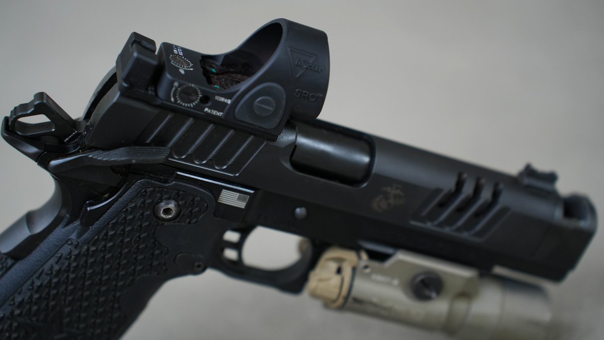 Trijicon's tweet photo. The SRO takes proven performance and pushes it further, refining the details to meet the demands of those who expect more from their equipment. Because even when a standard is established, there is always room to advance. Available in multiple dot sizes and in red and green dot options.