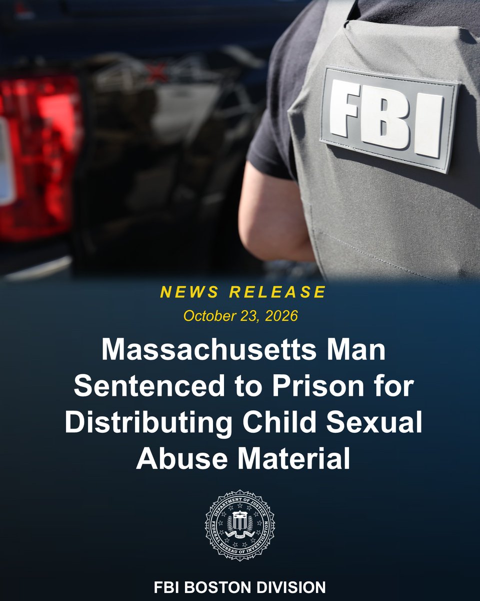 FBIBoston's tweet photo. As a result of an #FBI Boston investigation, Daniel Debreczeni, of Duxbury, MA, has been sentenced to over five years in prison for distributing videos depicting children as young as two years old that contained child sexual abuse material in a private chat room dedicated to child sexual abuse on the Kik Messenger platform. Learn more: https://t.co/mC6pA7W3Ea