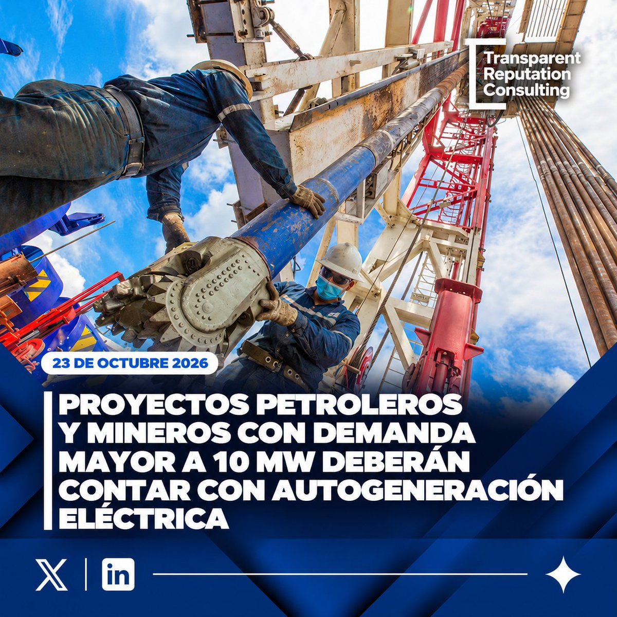 EcTransparent's tweet photo. #Infotransparent
23-octubre-2026
@EcTransparent AL DÍA+

PROYECTOS PETROLEROS Y MINEROS CON DEMANDA MAYOR A 10 MW DEBERÁN CONTAR CON SISTEMAS DE AUTOGENERACIÓN ELÉCTRICA

De acuerdo con las últimas reformas al Reglamento de la Ley Orgánica del Servicio Público de Energía Eléctrica, los proyectos petroleros y mineros que requieran una potencia superior a los 10 megavatios (MW) deberán instalar sistemas de autogeneración para cubrir el 100 % de su demanda energética. La normativa establece que esta obligación aplica a las operaciones conectadas al Sistema Nacional Interconectado (SNI) y deberá constar explícitamente en las cláusulas de sus títulos habilitantes.

Para las iniciativas cuya demanda no supere los 10 MW, la regulación habilita dos alternativas: operar como consumidores regulados bajo el compromiso de implementar soluciones de autoabastecimiento en un plazo determinado, o instalar capacidad propia para autoconsumo integral. Asimismo, la normativa precisa que los proyectos fuera del SNI no requerirán calificar como "generadores de electricidad" independientes, bastando para su operación el título extractivo correspondientemente emitido por las autoridades competentes.

La medida se enmarca en la exigencia a consumidores de alto voltaje fijada hasta diciembre de 2026, buscando aliviar la carga sobre la red pública en periodos de restricción hídrica. Si bien analistas del sector destacan que la inversión privada aportará mayor resiliencia al sistema eléctrico y promoverá proyectos renovables a mediano plazo, recuerdan que la incorporación de autogeneración industrial no exime al Estado de garantizar la infraestructura del servicio público.

(Con información de Primicias)

AL DÍA+ Tu fuente confiable
®️TRANSPARENT Reputation Consulting 2026