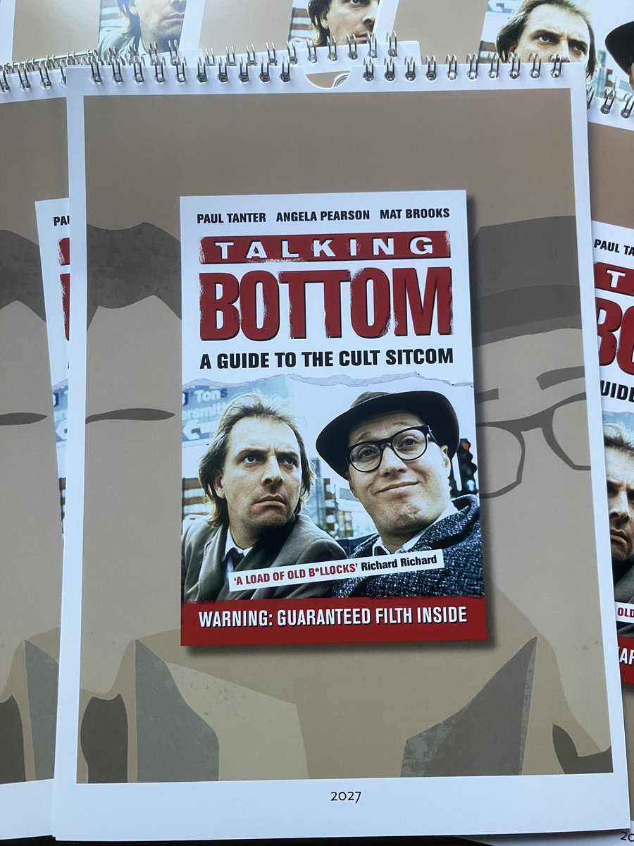 talkingbottom's tweet photo. (Trumpet noises) It’s here! It’s arrived! Our Talking Bottom 2027 calendars sent our letterbox flapping and are now on-hand as prizes for our upcoming competitions! They’ll mainly be won in the run-up to Christmas but we’ll be doing a special Halloween-based competition next https://t.co/YWvaB4fnJQ