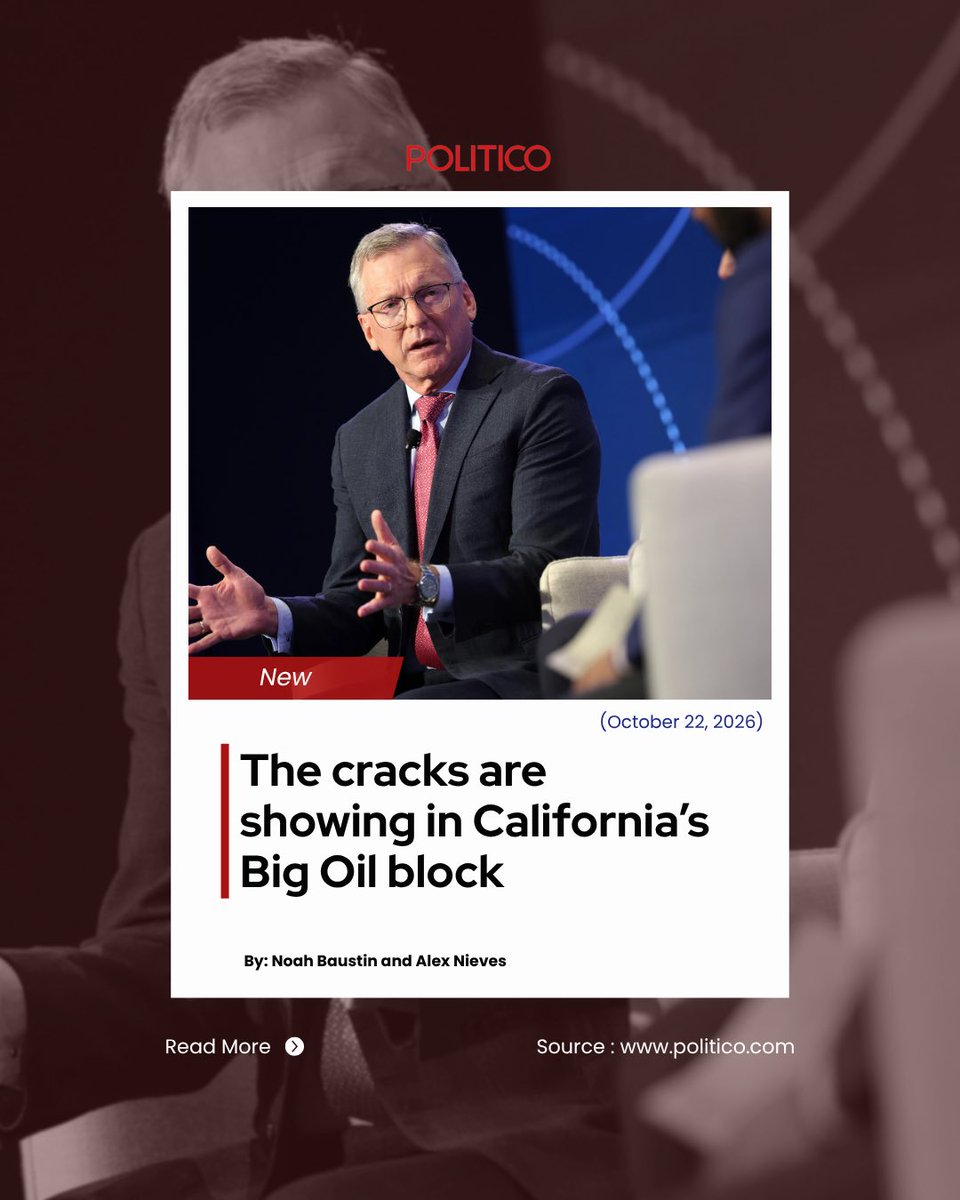 ConsumerWD's tweet photo. #BigOil wields immense power in California politics, and has been a thorn in Gov. Gavin Newsom’s side for years.
Now, there’s a crack in the coalition’s unified front. That could have major ramifications for the future of oil in the state.
Via @POLITICOPro
https://t.co/LUoTNcaVBr https://t.co/pyuI2lCbse