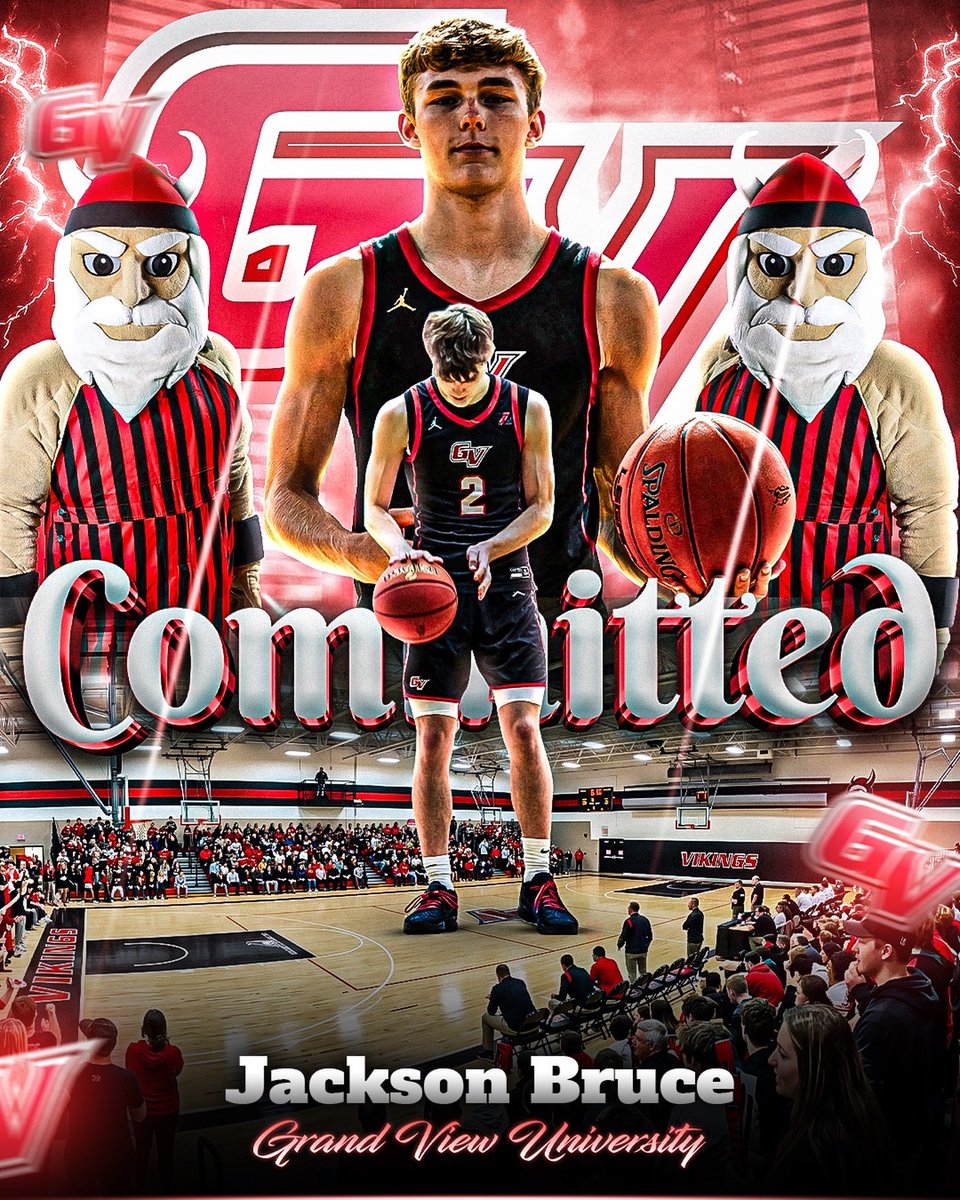 Jackson_Bruce1's tweet photo. I am excited to announce my commitment to @GVVikingMBB. I want to thank @Coachschaefer , @CoachLong_30  and @JGolightly12  for this opportunity. I am blessed to be joining a program with a history of success and a winning culture. I also want to thank all the coaches and trainers that helped me get here. @ConnorBechard @coach_jmoss @t_rey3 @vicwilli @CoachT_3 @TheRyanDeppen  Lastly I want to thank my parents. Thank you for everything you did to help me achieve my dream, I couldn't do it without you. Go Vikings!!!
@SpringHillHoops @SSA_Hoops @RL_HoopsKS @RL_Hoops @KansasPregame @PrepHoopsKS @sportsinkansas @AYSABasketball @RL_HoopsMedia @CoachTreal2