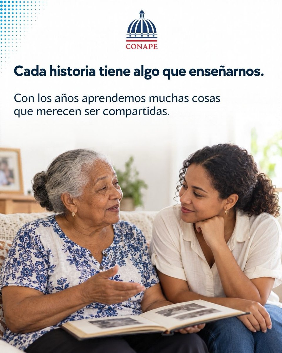 CONAPERD's tweet photo. La experiencia de las personas adultas mayores es una fuente de sabiduría que puede orientarnos y ayudarnos a superar desafíos.

Desde el CONAPE, promovemos el reconocimiento de sus conocimientos y valiosos aportes a las nuevas generaciones. https://t.co/oHTyxp2zIh