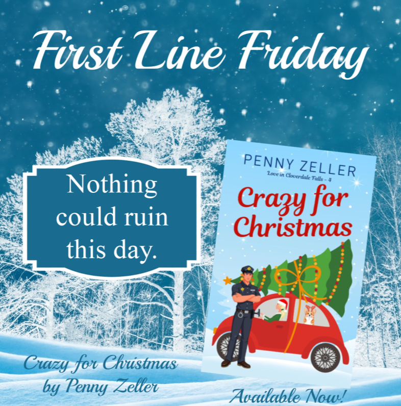 karen_waide's tweet photo. Crazy for Christmas by @PennyZeller just released this past Tuesday. If you love Christian rom-com, and are ready for some Christmas reading, you'll want to check out this book, and the rest of her Love in Cloverdale Falls series
Here's a look at the first line. #firstlinefriday https://t.co/0hem38oinK
