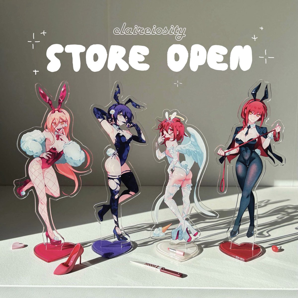 claireiosity's tweet photo. my shop is finally open 🥹 thank you so much for waiting patiently 🥲 most merch from my con catalogues is available, but please note some items are limited stock due to being con leftovers

🗓️ 10.23-11.08
✨https://t.co/UOn0lcb5TC✨

thank you for the support 🥹💥 https://t.co/93mDJLxA9l