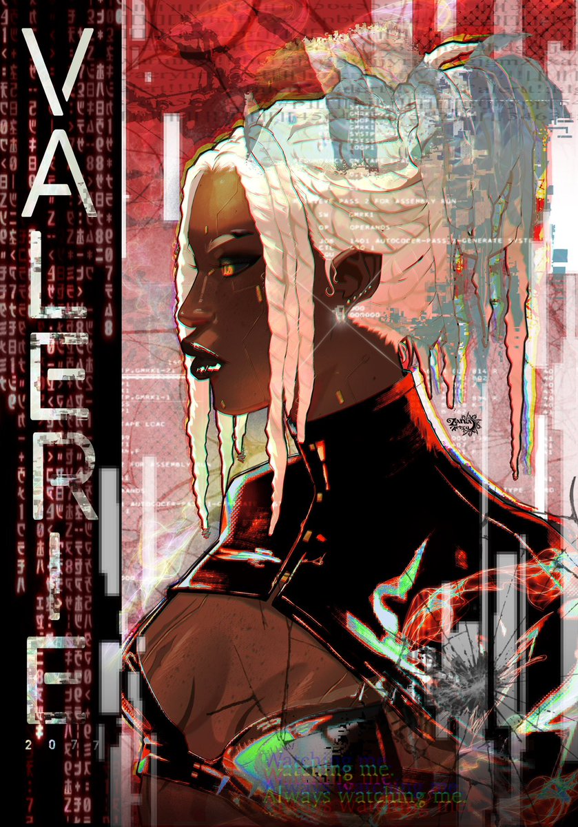 Zanaartzu's tweet photo. Streetkid Valerie 
#Cyberpunk2077 https://t.co/oSfU2tOCrp