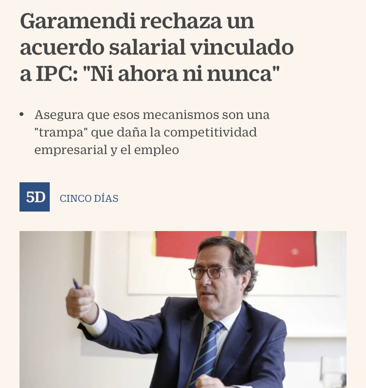 Cesar_Opinions's tweet photo. Feijóo dice que "solo subirá el SMI con el visto bueno de la patronal".

Lo que dice la patronal: "Ni ahora ni NUNCA". 🤷🏽‍♀️🤷🏽‍♀️🤷🏽‍♀️🤷🏽‍♀️ https://t.co/G0W0Es2lGy