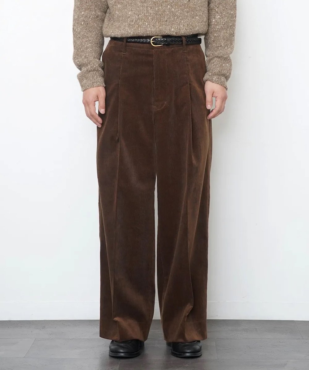 ham50865160's tweet photo. 密かに気になるNikki ESSENTIAL PIECESのコーデュロイパンツ

細畝の上品な生地感とキレイなワイドシルエットがいいですね https://t.co/IWS6LRcNNn